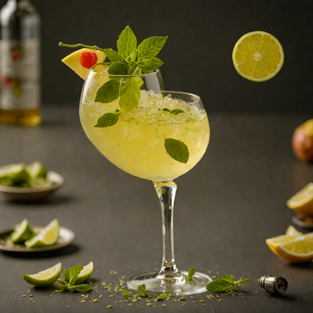 Tropical Gin and Green Tea Fizz