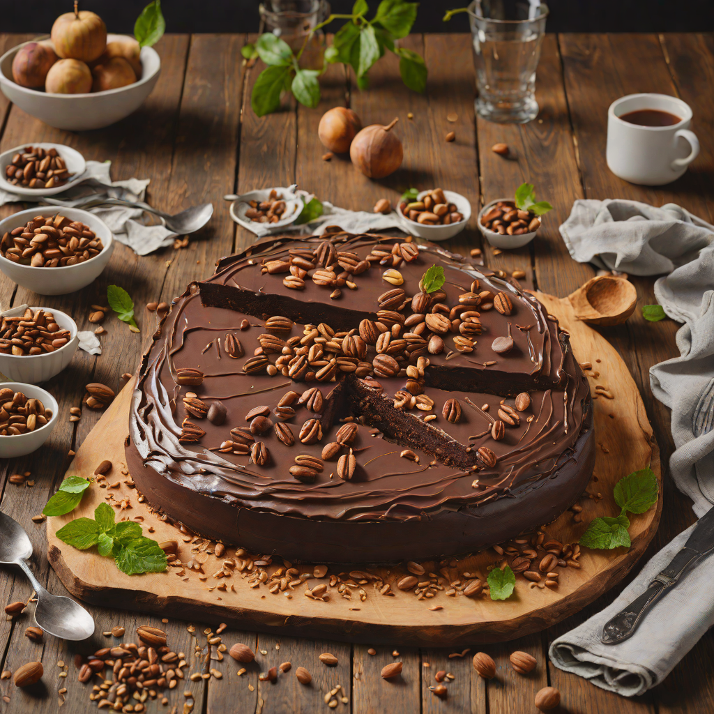 Chocolate Hazelnut Torte with Kirsch Soaked Layers