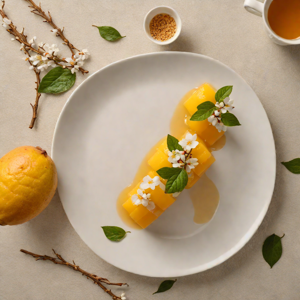 Mango Lychee Sparkler with Jasmine Tea