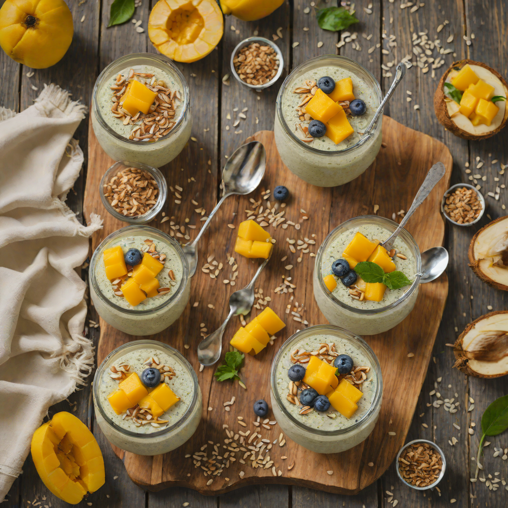 Velvety Coconut Mango Chia Pudding