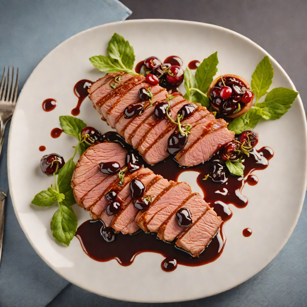 Crisp Pan-Seared Duck Breast with Cherry-Balsamic Glaze