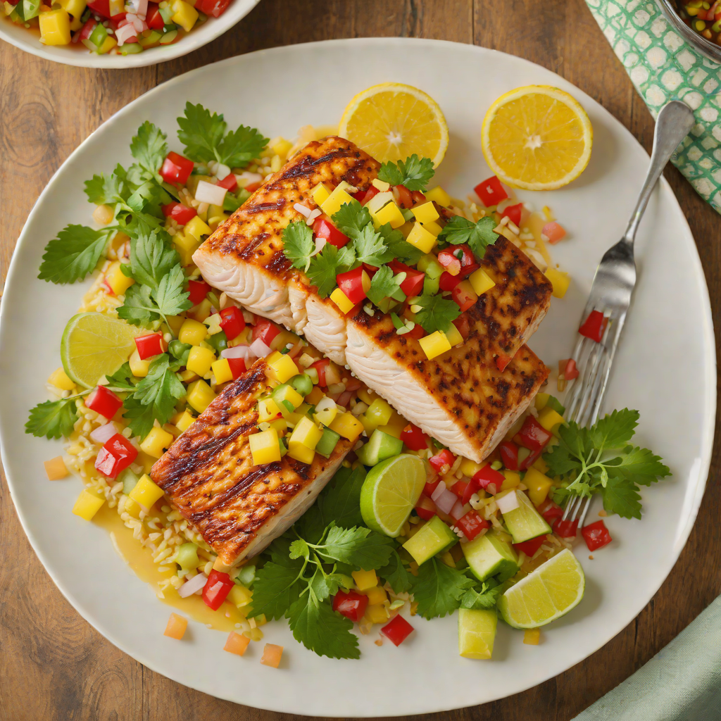 Citrus-Glazed Mahi Mahi with Tropical Salsa