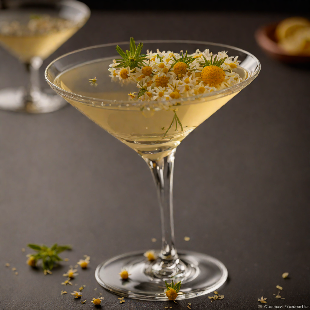 Chamomile-Infused Vodka Martini