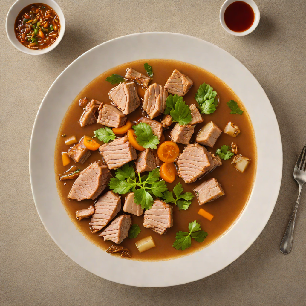 Garlic-Infused Pork Sinigang with Tamarind Broth