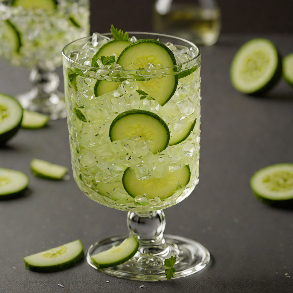 Gin and Cucumber Gimlet Cocktail