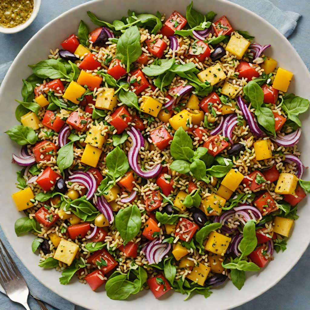 Block-Building Mediterranean Quinoa Salad with Roasted Vegetables