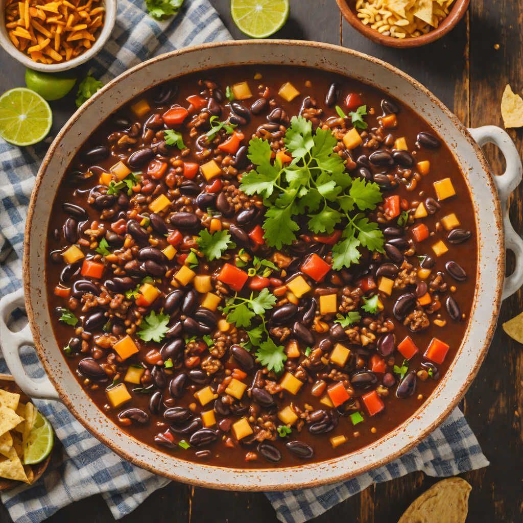 Zombie Horde Spiced Black Bean Chili with Smoky Chipotle