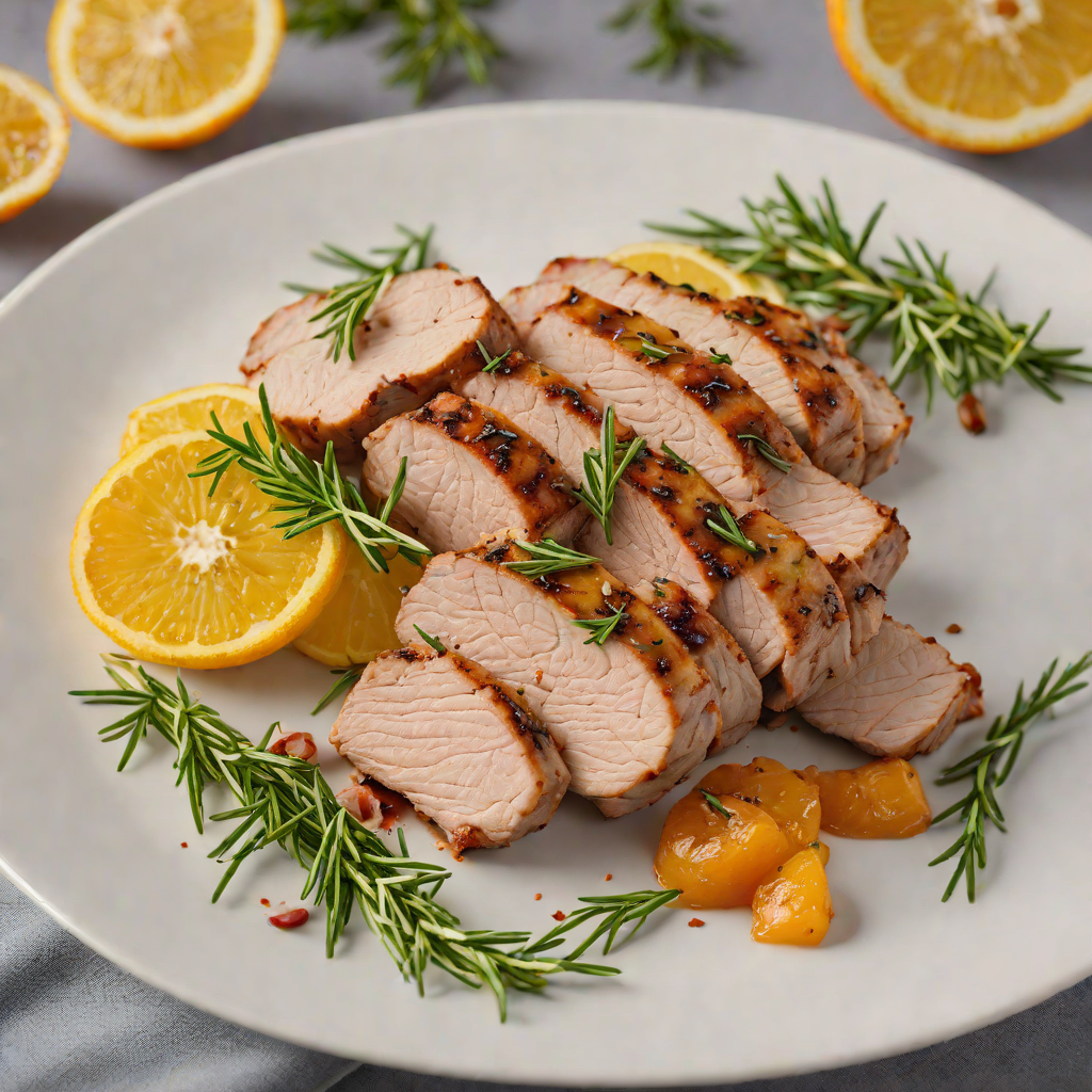 Grilled Citrus-Marinated Pork Tenderloin with Rosemary