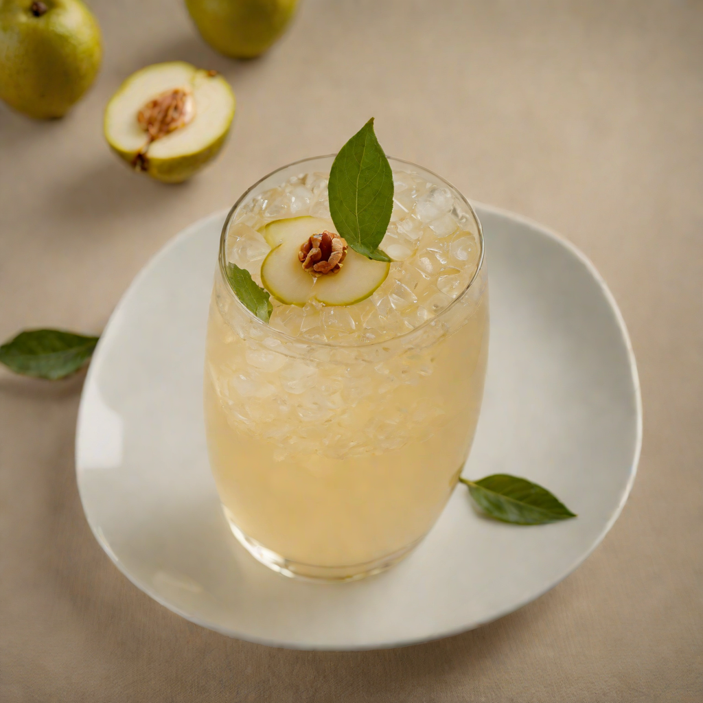 Asian Pear and Sake Fizz