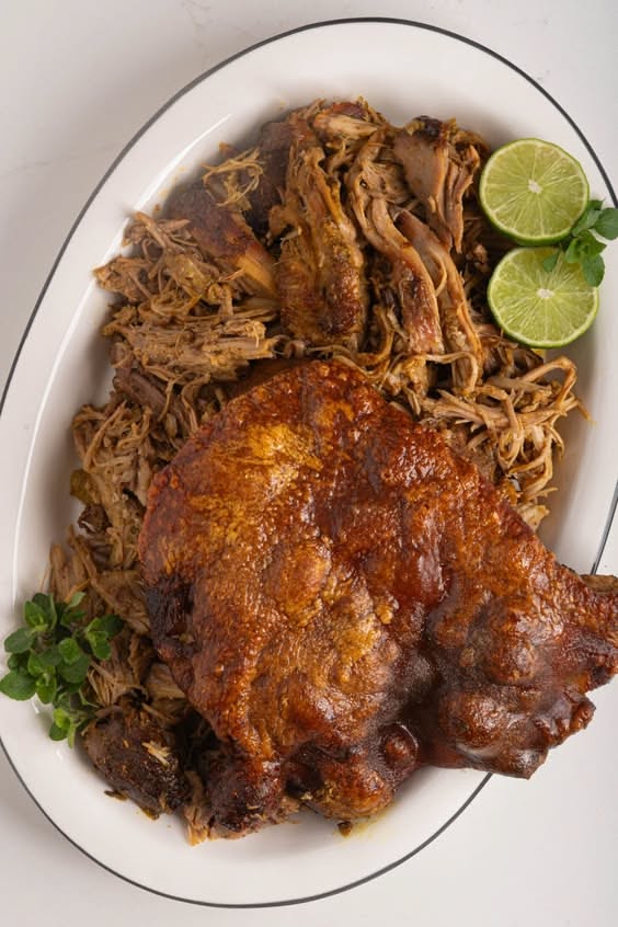 Puerto Rican Mojo-Marinated Grilled Pork Shoulder