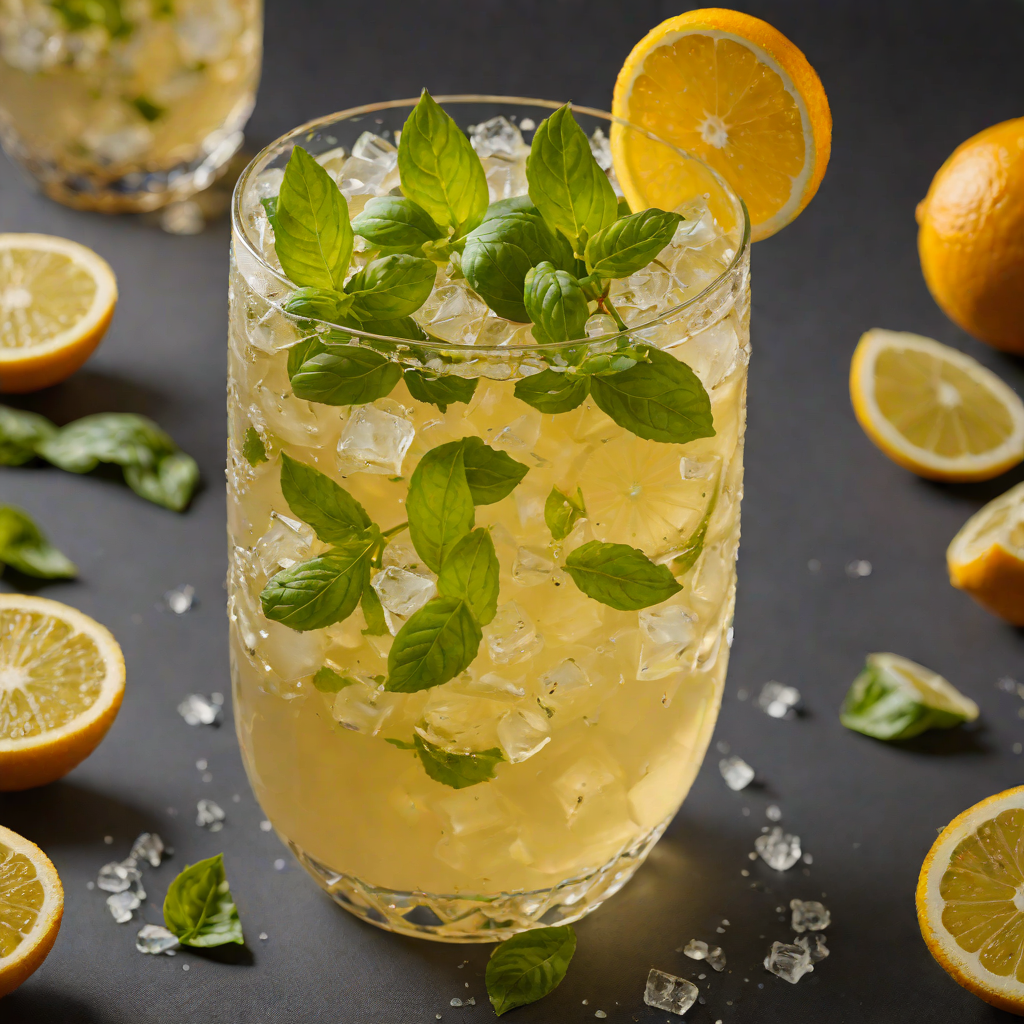 Citrus-Basil Iced Green Tea