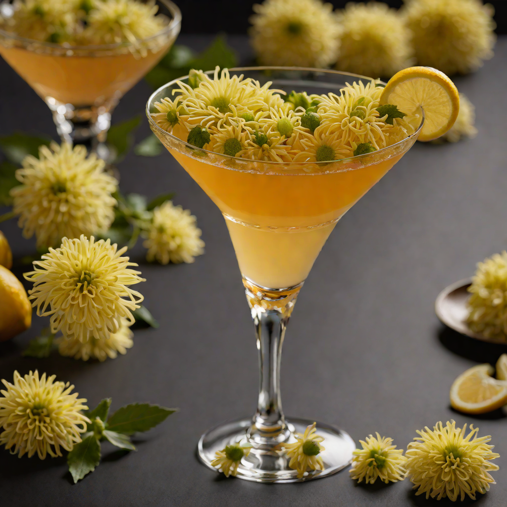 Chrysanthemum Honey and Lemon Floral Cocktail