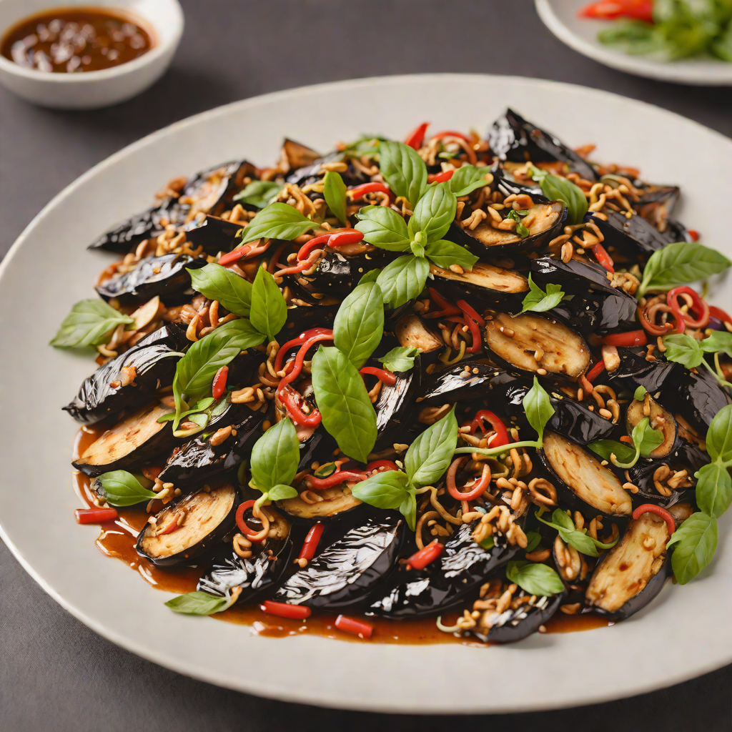 Charred Eggplant and Tamarind Stir-Fry with Thai Basil