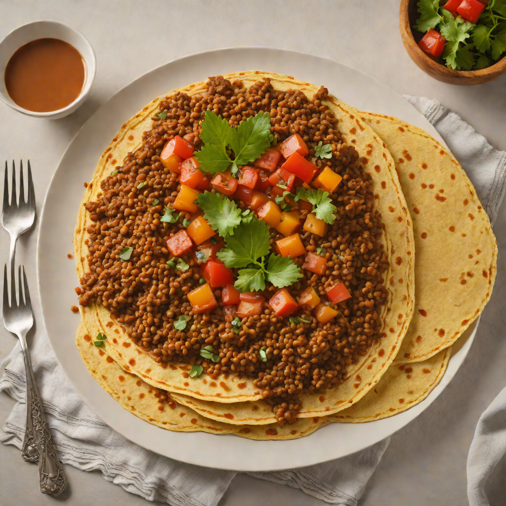 Berbere-Spiced Lentil Stew with Injera Flatbread