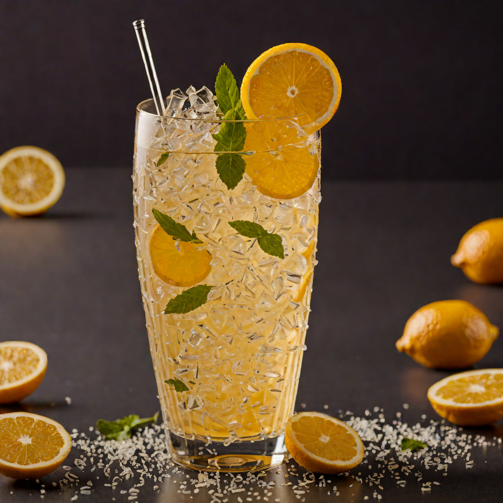Citrus-Vanilla Sparkler with Ginger Zest