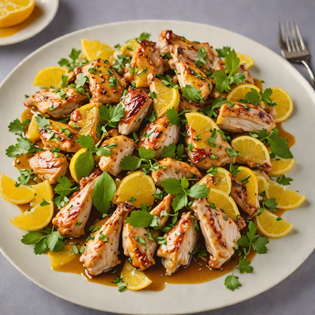 Stir-Fried Chicken with Bing-Inspired Citrus and Herb Sauce
