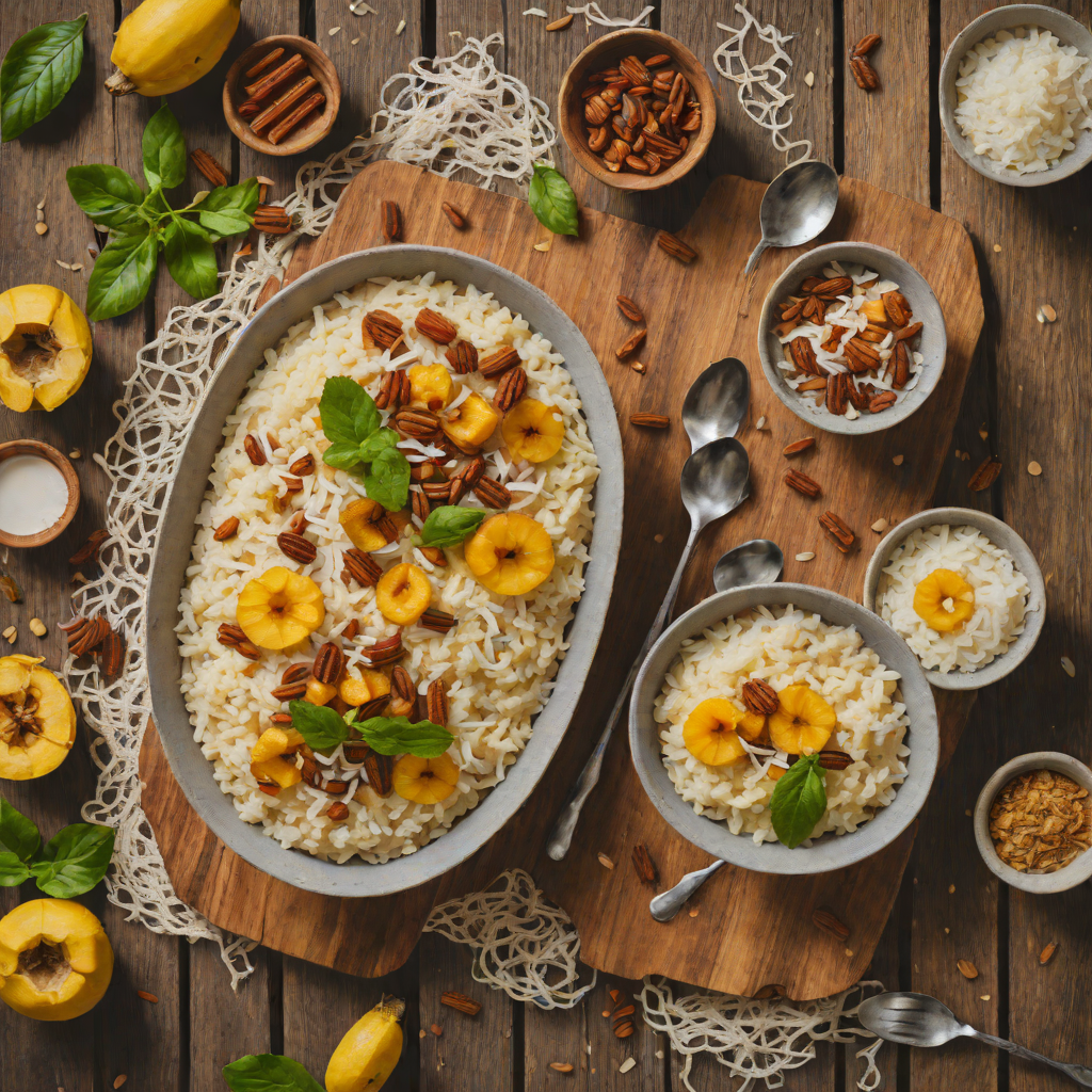 Cinnamon-Spiced Plantain and Coconut Rice Pudding