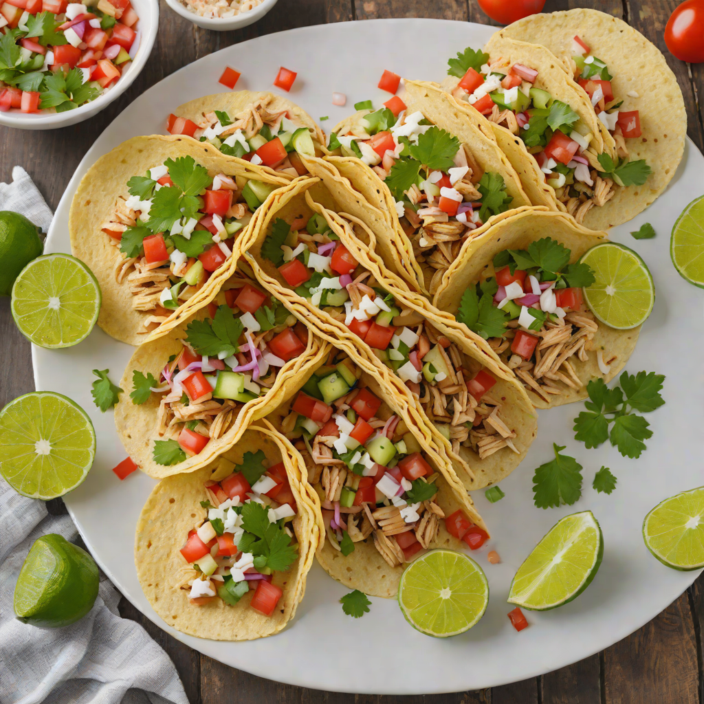 Garlic-Lime Chicken Tacos with Fresh Pico de Gallo