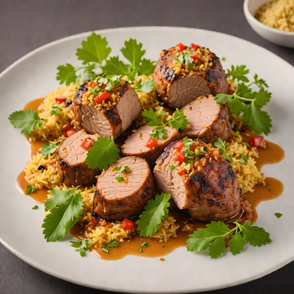 Baked Mofongo-Stuffed Pork Tenderloin