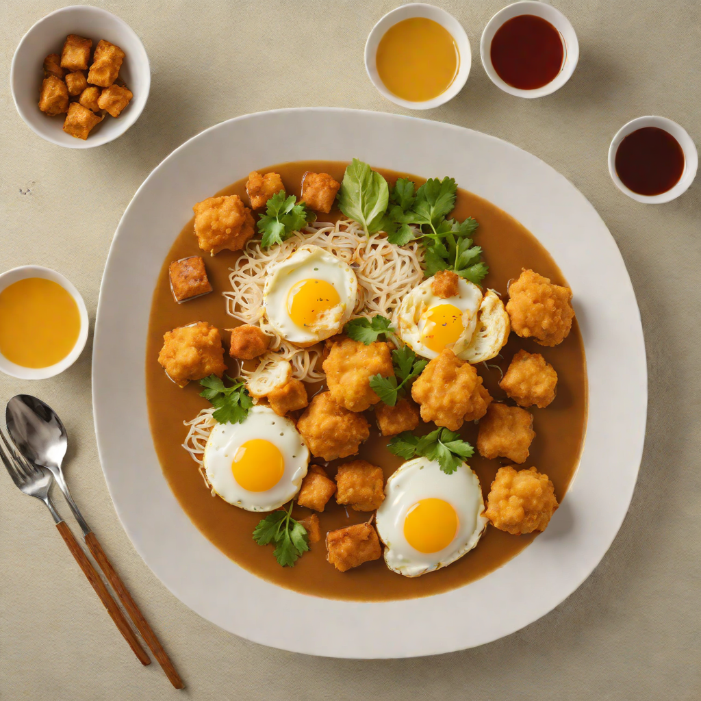 Kopitiam-Style Curry Mee with Tofu Puffs and Egg