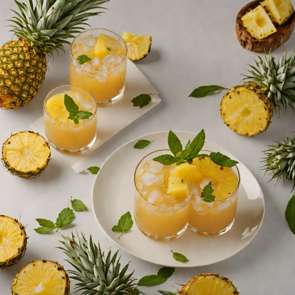 Grilled Pineapple Rum Smash