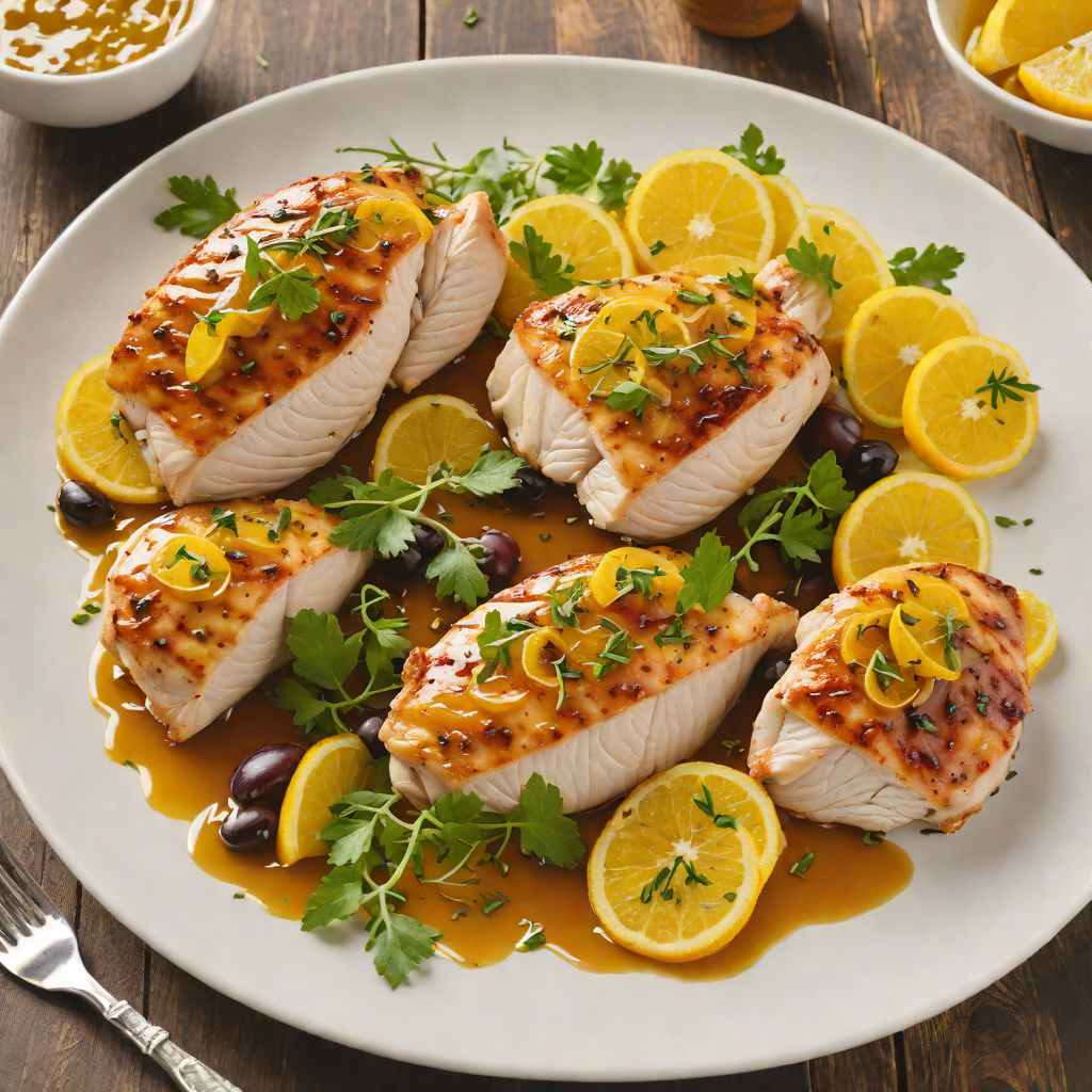 Pan-Seared Chicken with Citrus and Olive Oil Reduction