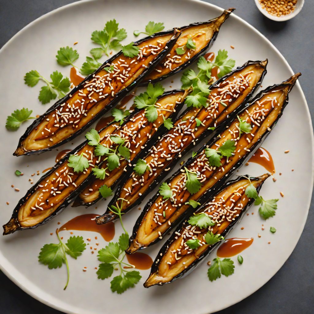 Spicy Miso-Glazed Eggplant with Toasted Sesame