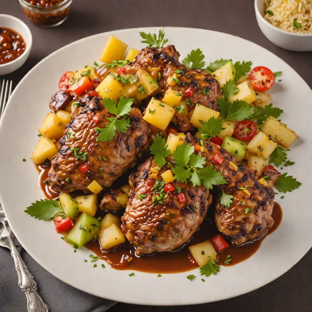 Caribbean-Inspired Pineapple Jerk Chicken