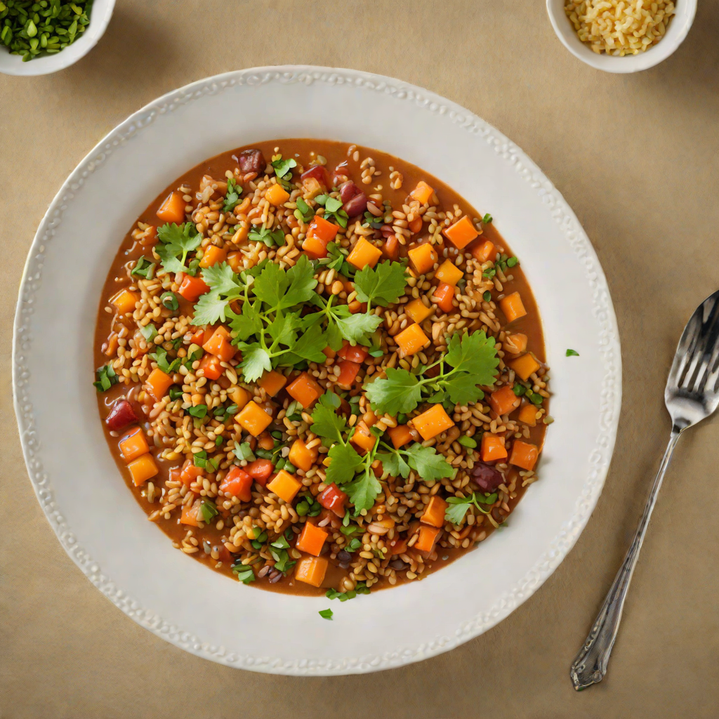 Bomb Shelter Inspired Spiced Lentil and Quinoa Stew