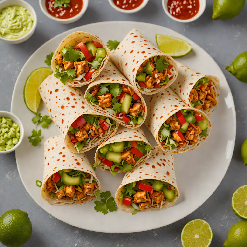 Spicy Chili Lime Chicken Wraps
