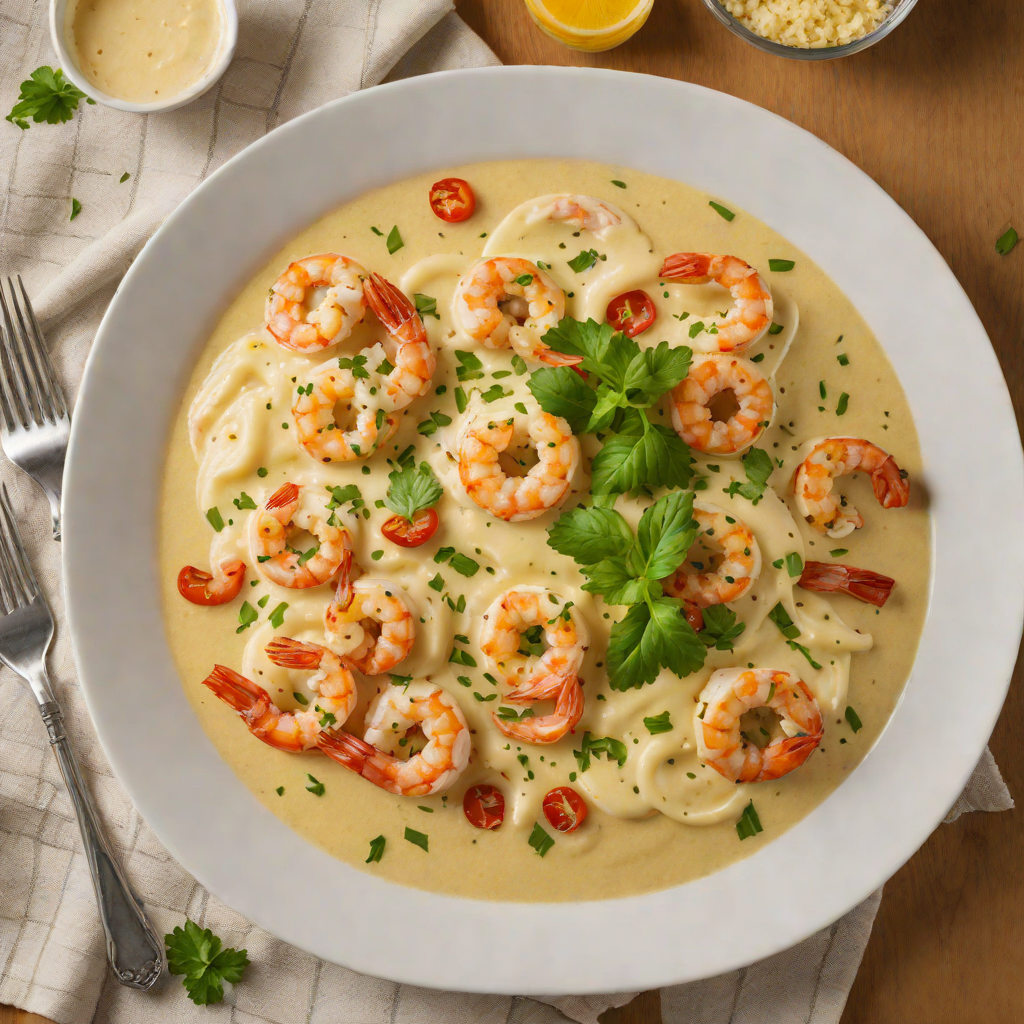 Southern-Style Shrimp and Grits with Creamy Cheese Sauce