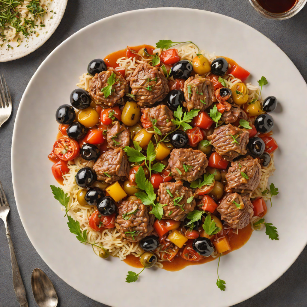 Sicilian-Style Braised Lamb with Tomato and Olives