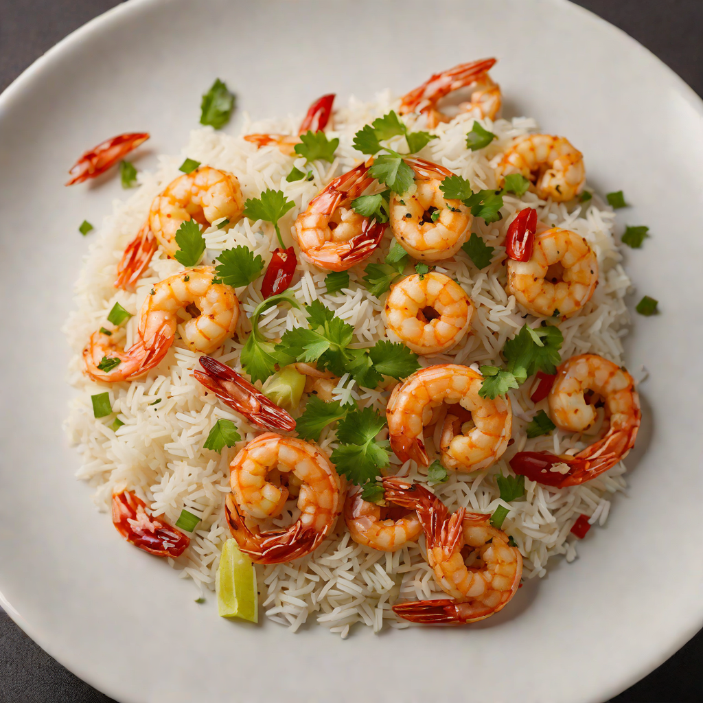 Sautéed Garlic-Chili Shrimp with Jasmine Rice