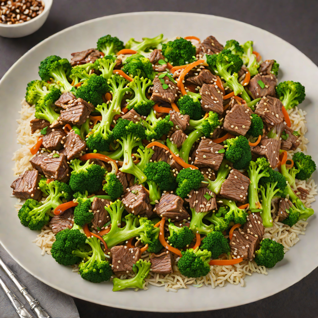 Sautéed Ginger-Garlic Beef Stir Fry with Broccoli