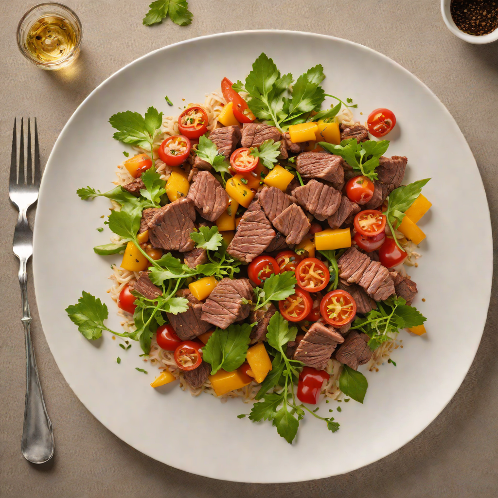 Kangaroo Fillet Stir-Fry with Bush Tomato and Ginger