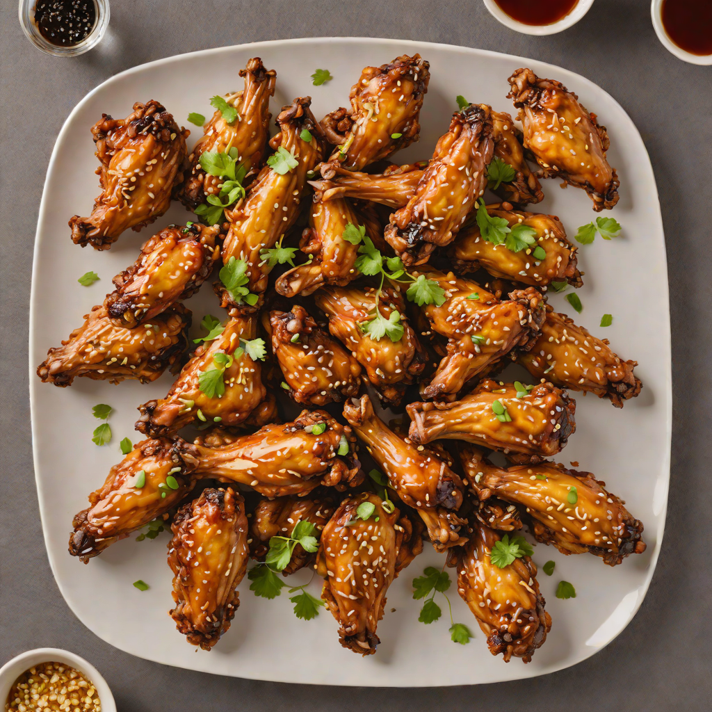 Air-Fried Korean Garlic Soy Chicken Wings