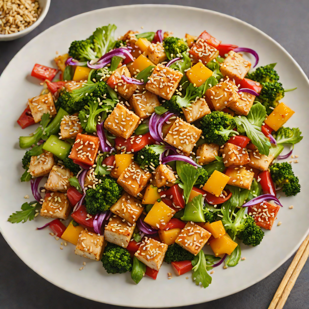Vegetable Stir-Fry with Sesame Tofu