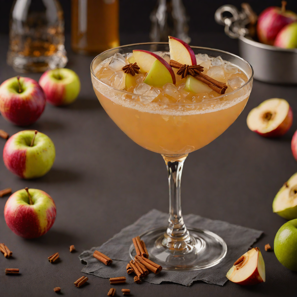 Cinnamon-Spiced Apple Whiskey Sour