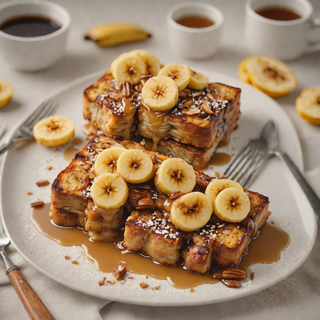 Caramelized Banana and Cinnamon French Toast Bake