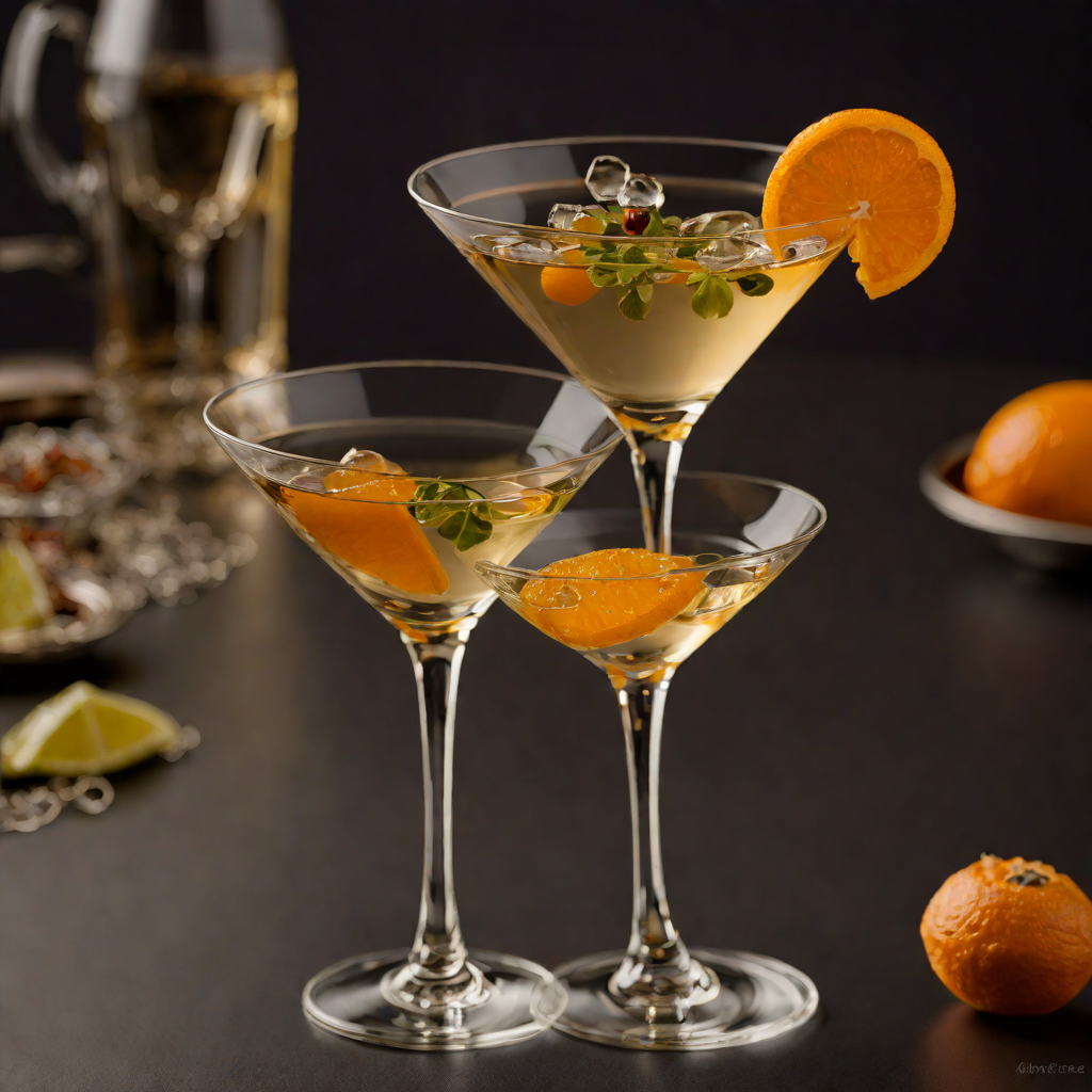 Vermouth-Infused Martini with Orange Bitters