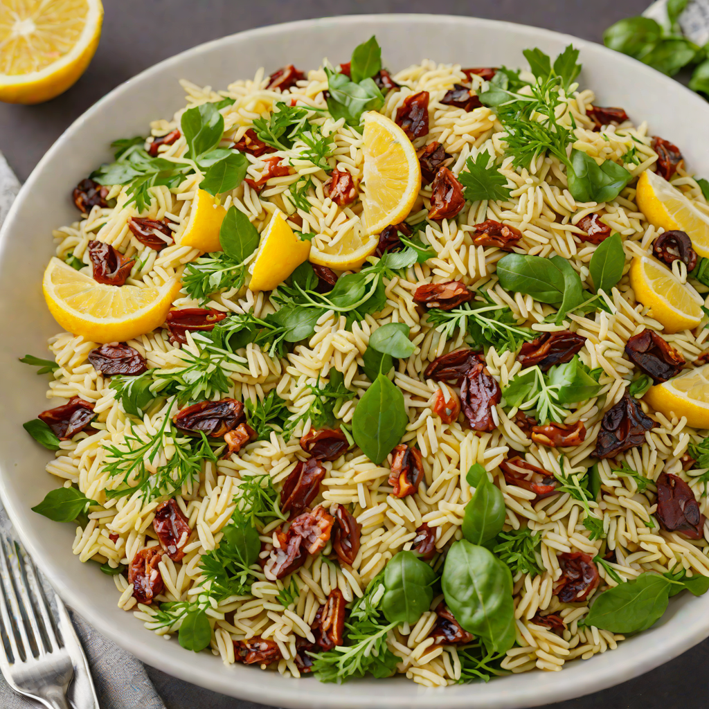 Lemon-Dill Orzo Salad with Sun-Dried Tomatoes