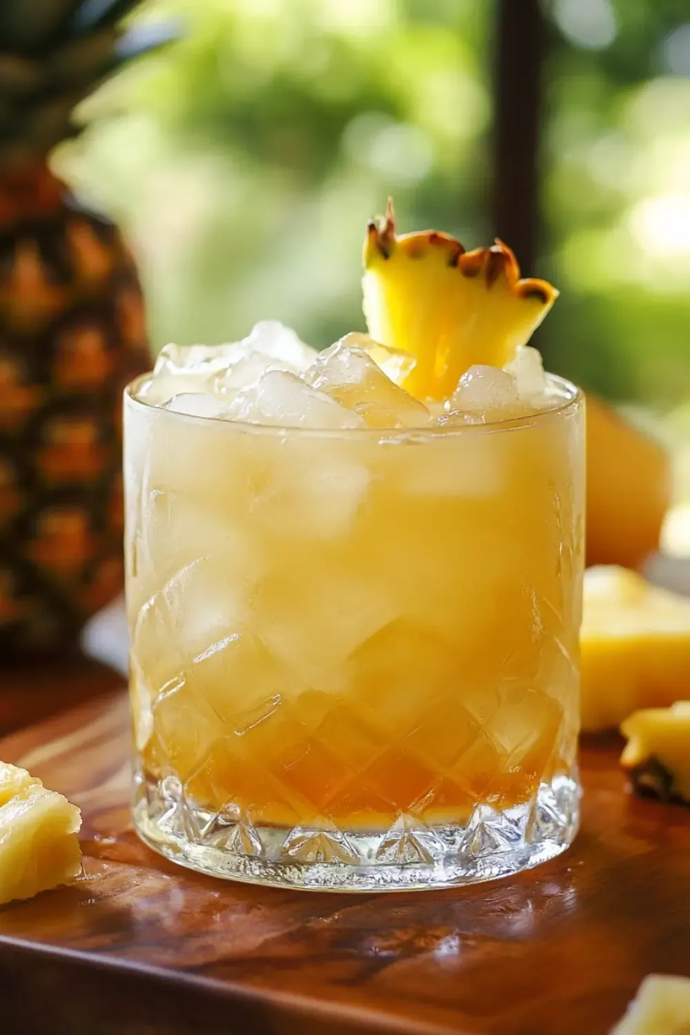 Fresh Pineapple Rum Sour with Honey