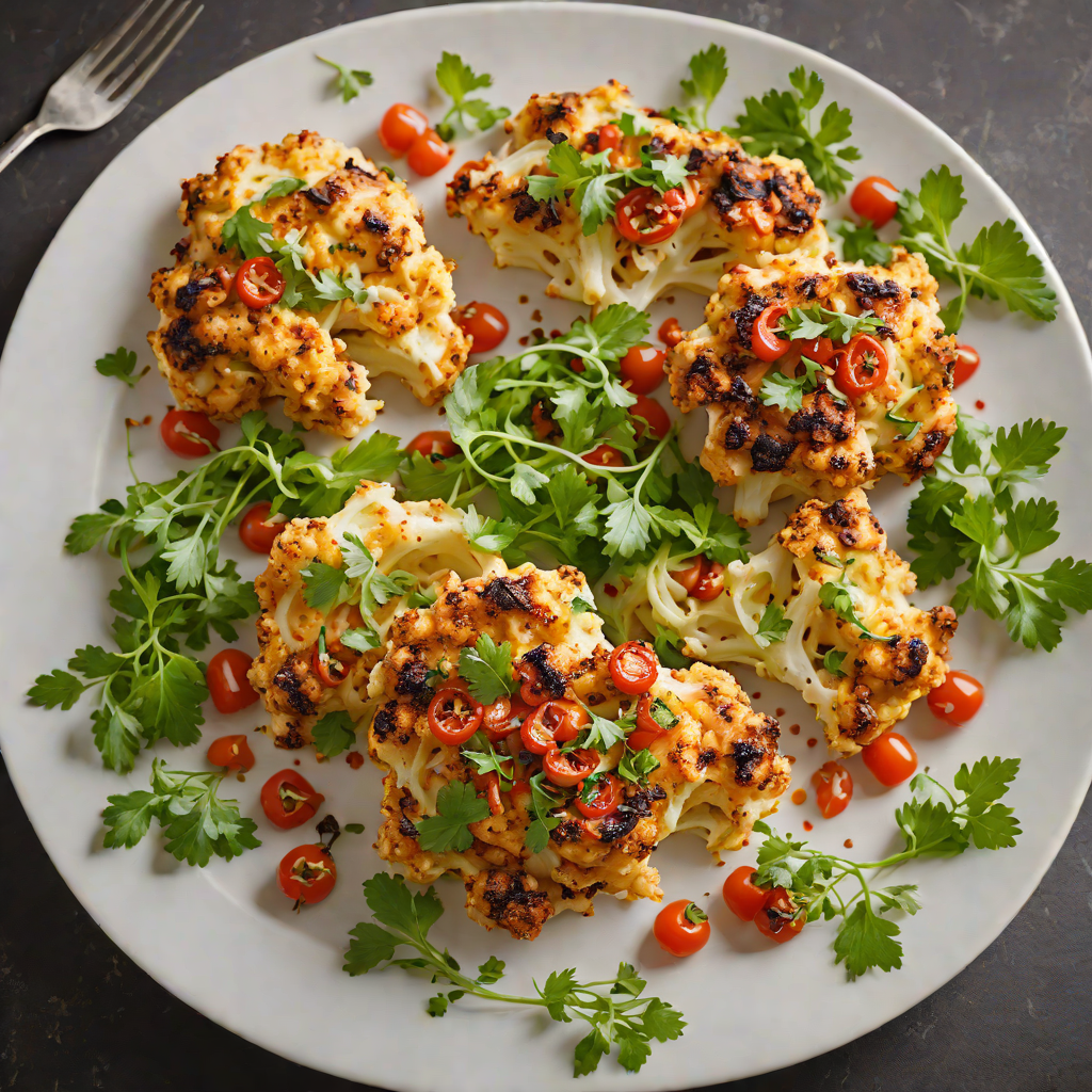 Fiery Harissa Roasted Cauliflower Steaks