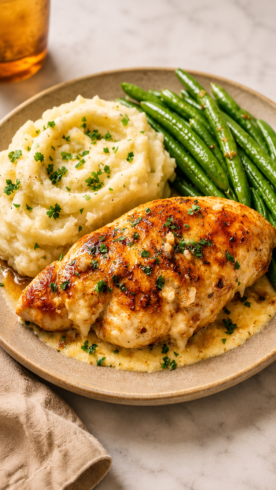 Pan-Seared Chicken with Rosemary-Garlic Butter Sauce