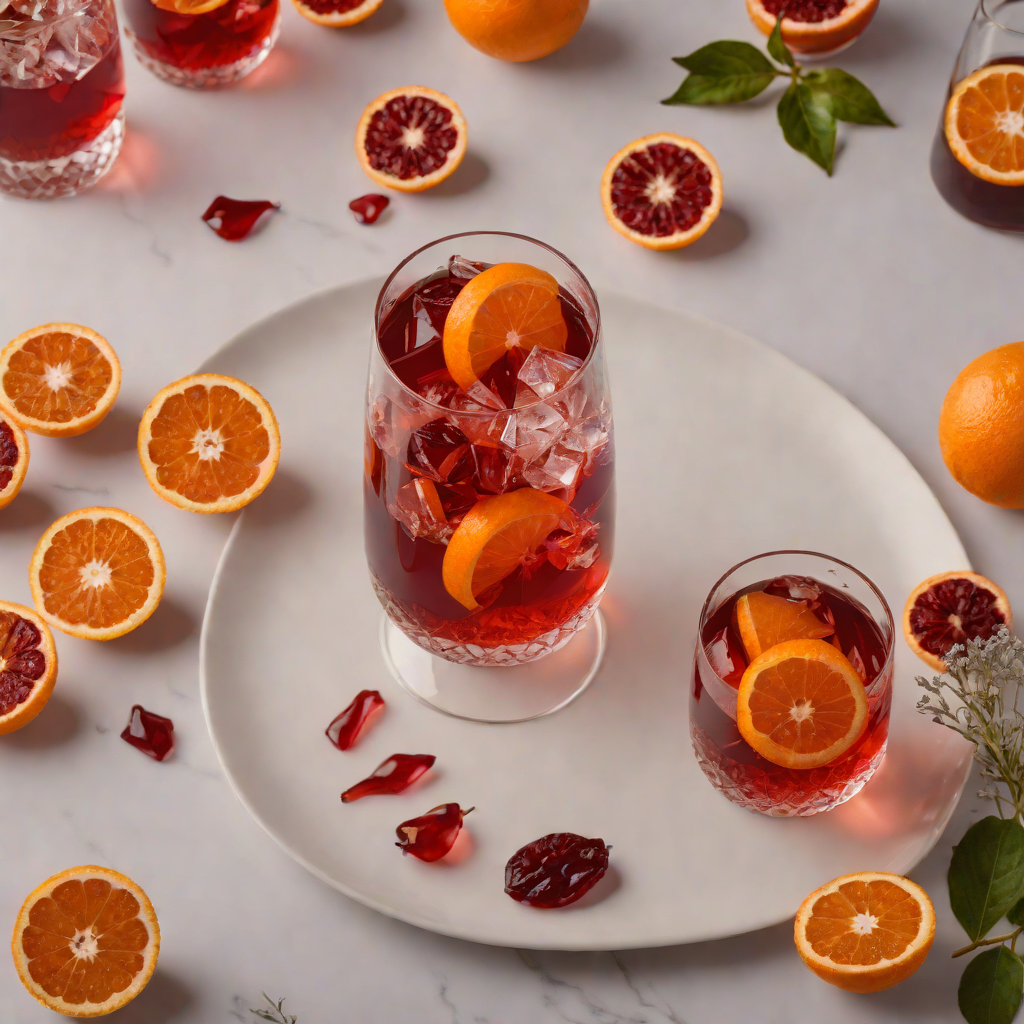 Stirred Italian Amaro Negroni with Blood Orange