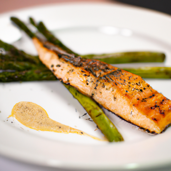 Citrus-Ginger Salmon with Roasted Asparagus