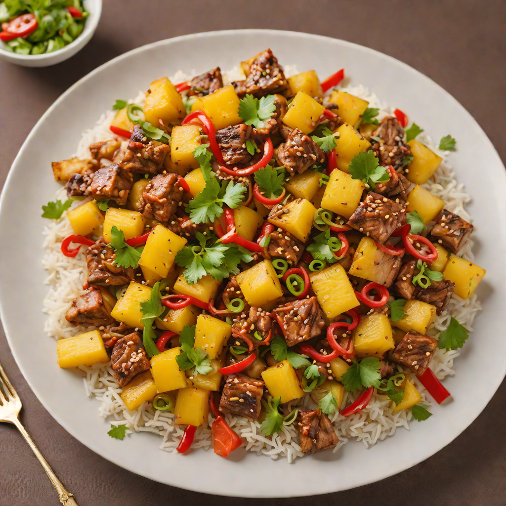 Sweet and Spicy Pineapple Pork Stir Fry