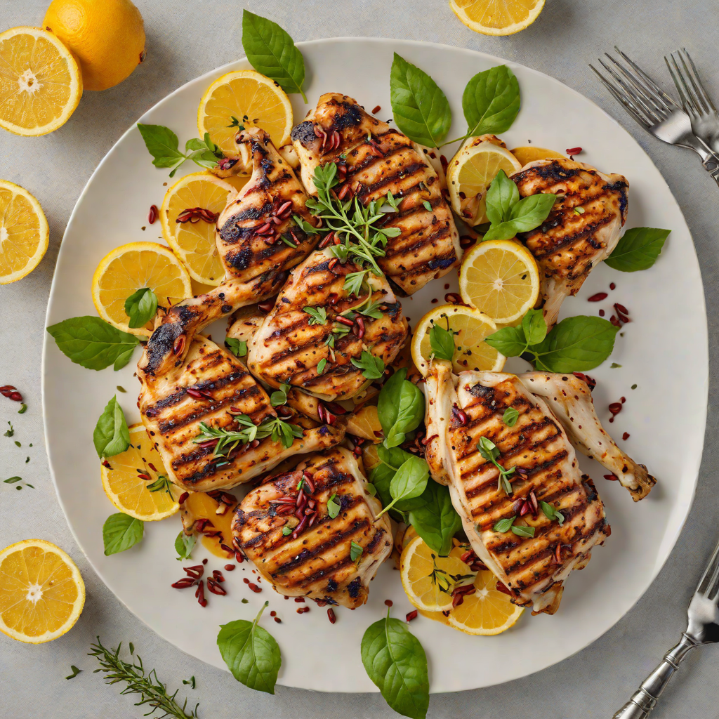 Citrus-Marinated Grilled Chicken with Sumac and Garlic