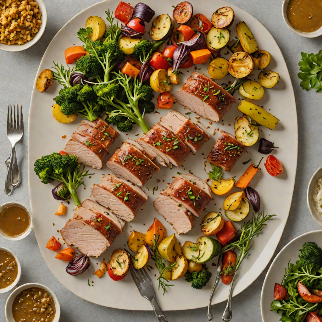 Sheet Pan Maple-Dijon Glazed Pork Tenderloin with Roasted Vegetables