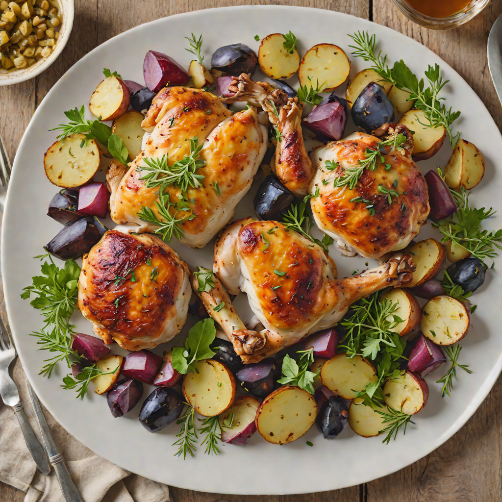 Sheet Pan Herb-Roasted Chicken with Potatoes
